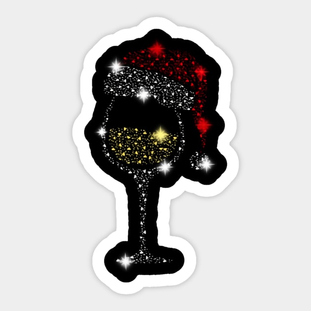 White Wine Christmas Sticker by Buleskulls 